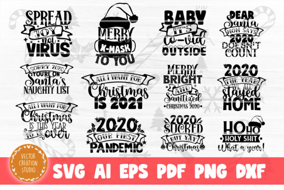 Christmas 2020 SVG Bundle: Perfect for Festive Crafts and Graphics