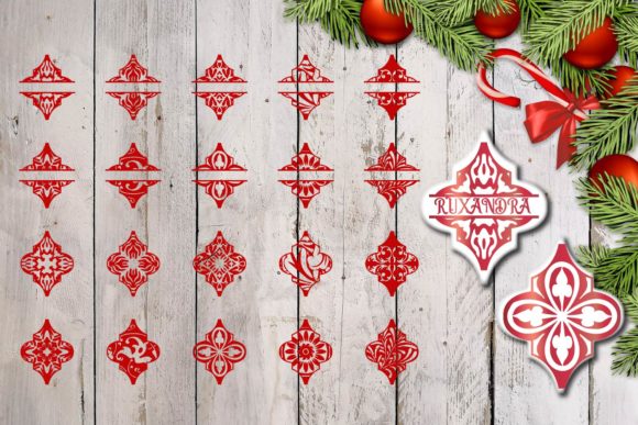 Christmas Arabesque Ornament Bundle: A Crafty Graphics Must-Have