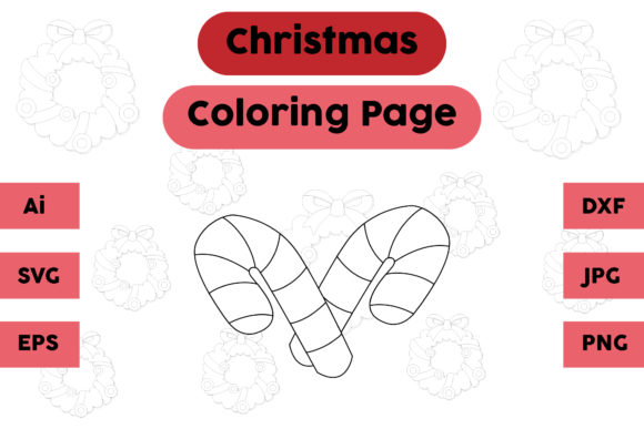 Christmas Coloring Page - Candy 08: A Sweet Addition to Graphics and Coloring Pages Amp