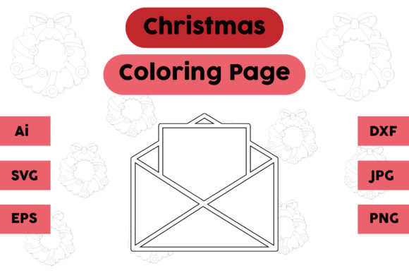 Christmas Coloring Page - Mail 01: A Versatile Graphics Asset