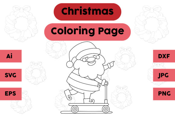 Christmas Coloring Page - Santa Claus 06: A Graphics Review