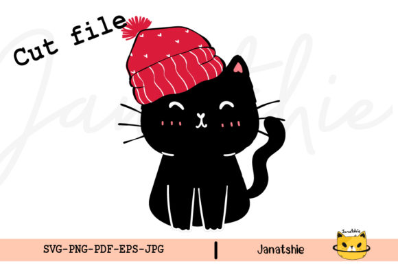Christmas Cute Black Cat SVG: A Must for Graphics and Crafts