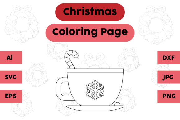Christmas Drink Cup Embroidery for Festive Projects