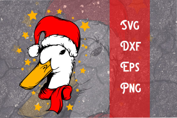 Christmas Duck Svg: A Charming Graphic for Print Templates