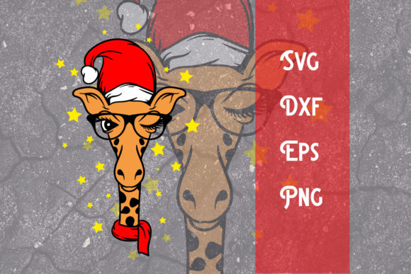 Christmas Giraffe Svg: A Festive Graphic for Publishers