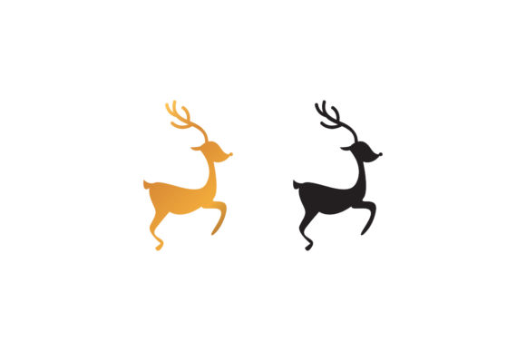Christmas Icon Reindeer Sled: A Versatile Graphics Asset