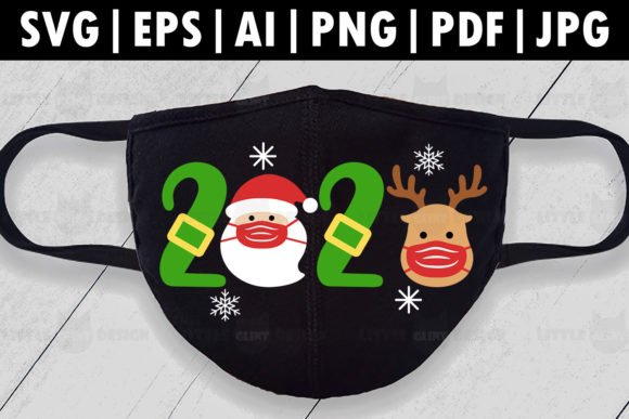 Christmas Mask Graphics: A Festive Touch for Crafts and Content