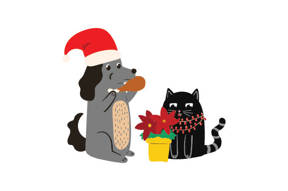 Christmas Pets: Perfect for Festive Crafts and Branding