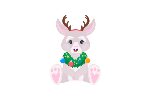 Festive Rabbit: A Charming Addition for Christmas Crafts