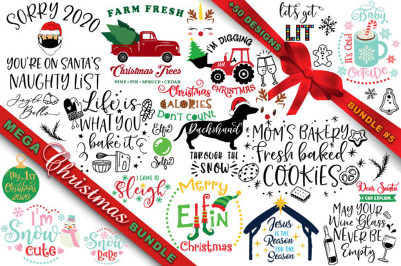 MEGA Christmas SVG Bundle 5: A Festive Graphics Must-Have