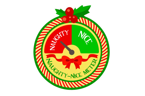 Naughty Nice Meter: A Christmas Crafts Design Asset