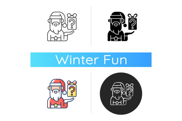 Secret Santa Icon: A Festive Graphics Addition for Local Brands